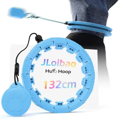 Productafbeelding van Hula Hoop met 24 gewichten, diameter 132 cm, voor volwassenen, geschikt voor fitness en gewichtsverlies