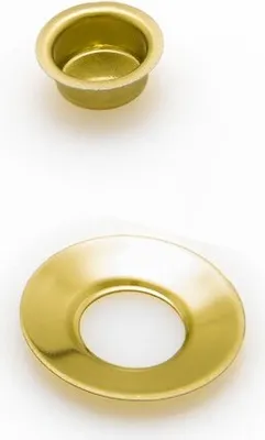 Produktbild von Tüllen für Puppenkerzen vermessingt mit Tropfenfänger Ø 10mm, Größe:10 Stück