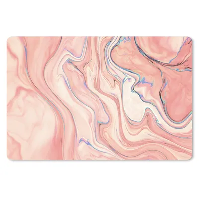 Produktbild von MuchoWow® Schreibtischunterlage Marmor - Pastell - Rosa - Blau - Marmoroptik - Abstrakt 60x40 cm - XXL Mauspad - Großes Mauspad