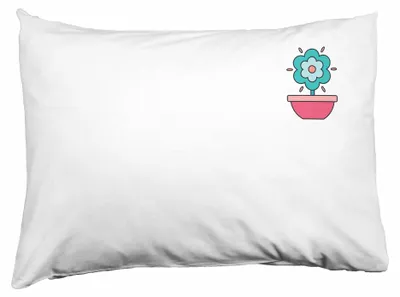 Kissenhülle 50 x 35 cm Weiß Polyester Dekokissenbezug