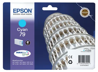 Produktbild von Epson DURABrite Ultra Ink 79 Tintenpatrone cyan        T 7912