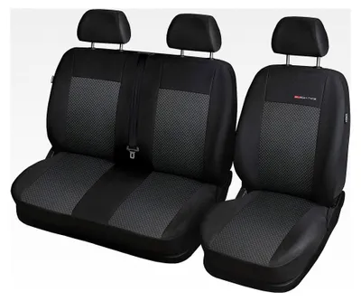 Produktbild von Autositzbezüge Grau für 1+2 Vordersitze Transporter