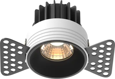 Produktbild von Maytoni  Einbaustrahler Round LED incl. Schwarz aus Aluminum  7W für Küche, Schlafzimmer, Wohnzimmer, Esszimmer, Lobby
