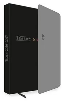 Produktbild von TRÖTSCH - Schülerkalender mit Klappe Black 26/27: Schulplaner Hausaufgabenheft Timer Terminkalender