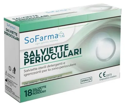 Immagine prodotto di Salvietta Perioculare 18 Pezzi Sofarmapiu'
