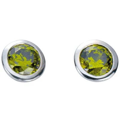 Produktbild von Miamar 01.1098G Damen Ohrstecker Silber Zirkonia grün