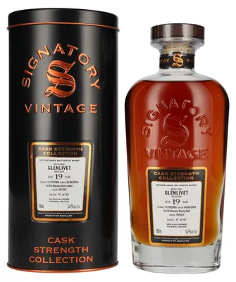 Produktbild von Signatory Vintage GLENLIVET 19 Years Old Cask Strength Collection #901023 2006 54,9% Vol. 0,7l in Tinbox