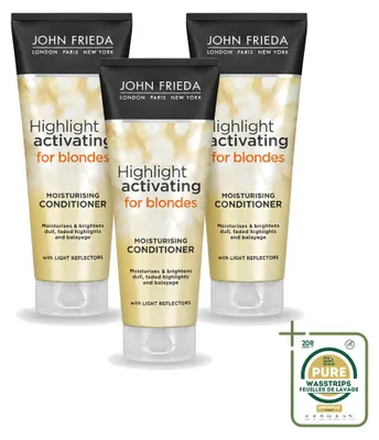 Obrázek produktu pro 3x John Frieda Sheer Blonde, kondicionér zesvětlující vlasy - 250 ml - balení s 3 kusy