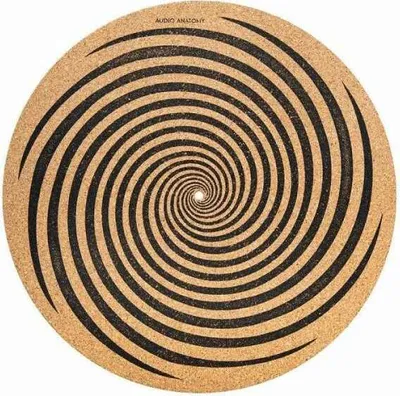 Produktbild von Schallplatten-Matte Slipmat SPIRAL (Kork) - Audio Anatomy - (Vinyl / Zubehör)
