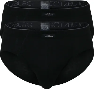 Produktbild von Götzburg Herren-Slip 2er-Pack schwarz 9