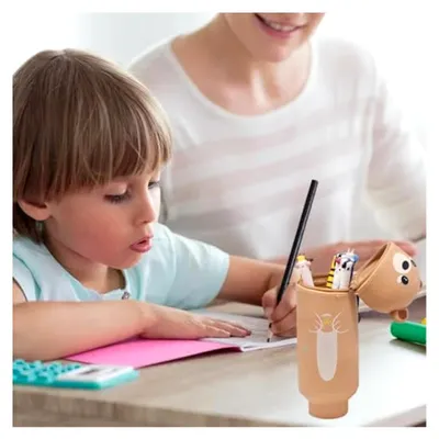 Produktbild von 2-in-1 Silikontasche mit Bärenmotiv als Stifthalter