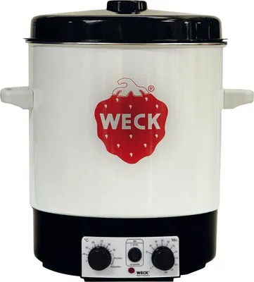 Produktbild von Słoik na przetwory WECK 29 l Ø35 cm emaliowany na biało z zegarem