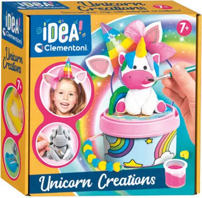 Produktbild von Clementoni Idea Eenhoorn Creaties Klei en Verfset