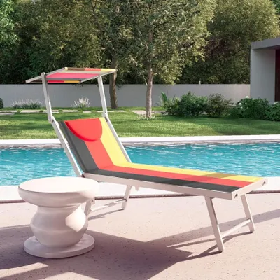 Produktbild von Santorini Europe Edition Sonnenliege Meer Strand Professionell aus Aluminium - Deutschland