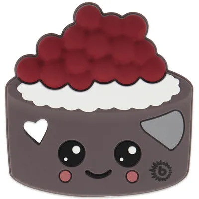Produktbild von Bieco Silikon Torte Beißring Baby, 8 cm | Ab 0 Monate | Zahnungshilfe Baby | Baby Greifling in Torten Design | Bunter Beissring für Baby zum Zahnen | Motorikspielzeug Baby | Beißring Silikon Baby
