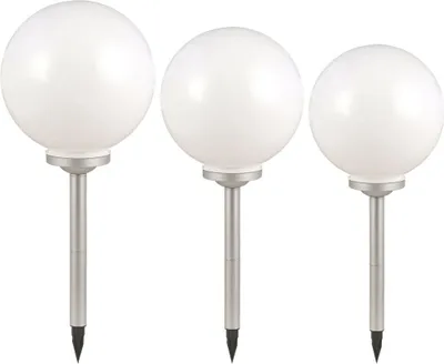 Produktbild von 3er Set LED Solarleuchten für den Außenbereich