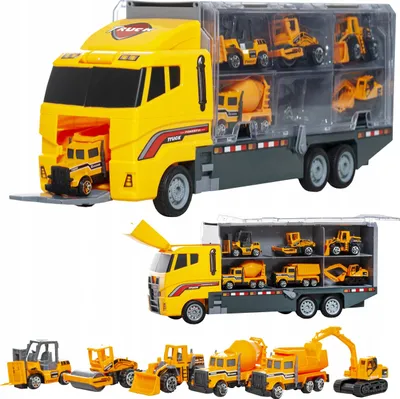 Produktbild von LKW Spielzeug Auto Set Autotransporter