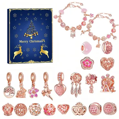 Produktbild von Schmuck Adventskalender 2026 Adventskalender Charms Armband Gold
