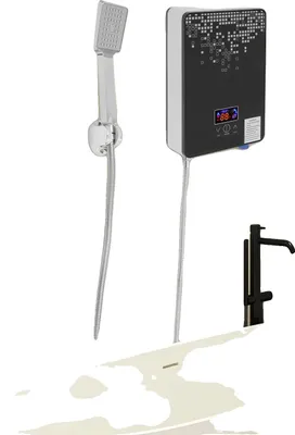 Obrázek produktu pro Elektrický ohřívač vody, výkon 6500 W, napětí AC 220 V, kompaktní design, teplotní rozsah 30-55 ℃, instalace na stěnu