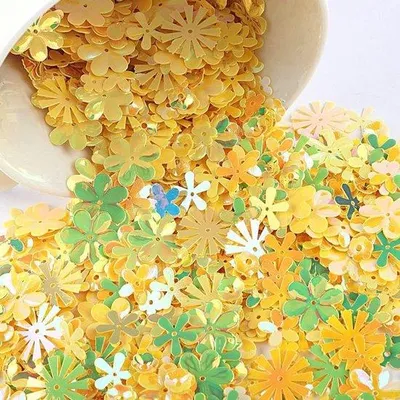 Immagine prodotto di Decorazioni fai da te scintillanti - 20 g - Giallo-verde