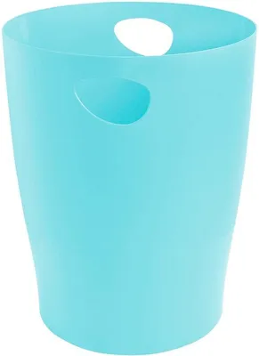 Zdjęcie produktu dla Ibenzoa® Kosz na śmieci 15 L – nowoczesny, pastelowo zielony kosz na śmieci z uchwytami do przenoszenia, o wymiarach 26,3×26,3×33,5 cm, idealny do biura i domu, wyprodukowany w Austrii
