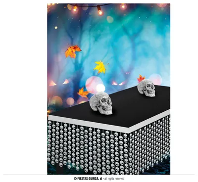 Produktbild von Tischrock Totenköpfe Halloween Deko