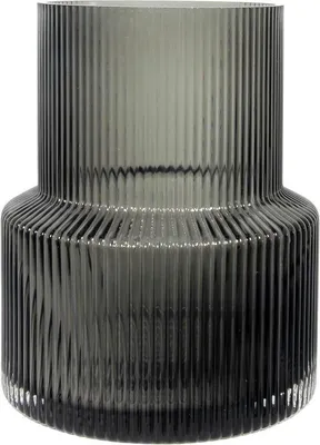 Produktbild von Famanu Glasvase Handgemacht - Modern, Groß, Schwarz
