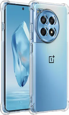 Immagine prodotto di Custodia per OnePlus 12R Custodia morbida e trasparente per telefoni cellulari con angoli rinforzati, copertura protettiva per il paraurti