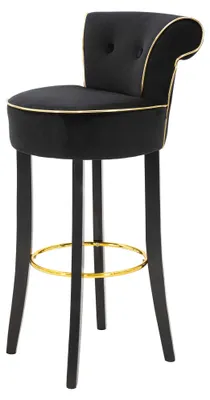 Produktbild von Tupiza - Hocker, 46x48x96h cm Schwarz, Gepolstert