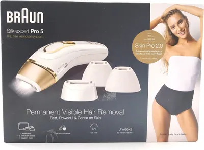 Produktbild von Braun IPL Silk Expert Pro 5 Haarentfernungsgerät Damen Haarentfernung sichtbar effektiv