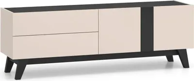 Zdjęcie produktu dla Szafka RTV FREYA 05 1D2S 160 kaszmirowa/czarna