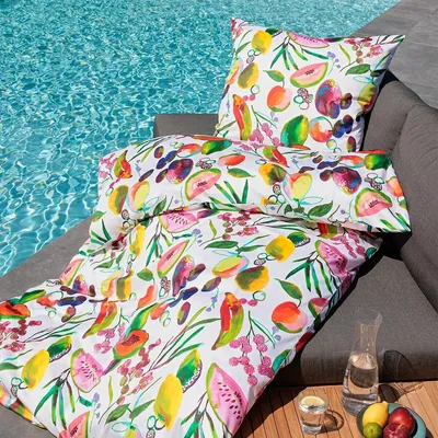 Produktbild von Janine Mako-Satin Bettwäsche modern art S 42147-09 multicolor 135x200 cm + 80x80 cm