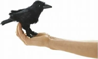 Produktbild von Folkmanis 2698 Fingerpuppe Rabe