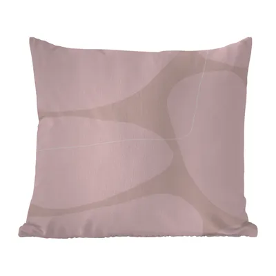 Obrázek produktu pro MuchoWow® Vnější polštář - Růžová - Geometrické tvary - Abstraktní -60x60 cm- Odolnost proti povětrnostním vlivům - polštář do obývacího pokoje