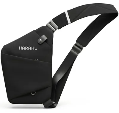 Immagine prodotto di Borsa Crossbody Uomo HARAHU Vector - Nera KP40321