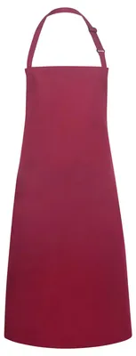 Image de Karlowsky - Tablier à bavette « Basic » FK1993 (taille unique) (bordeaux)