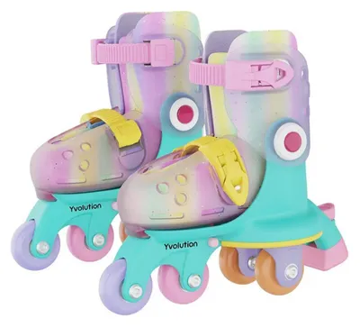 Produktbild von Yvolution Kinderskates Twista verstellbar rainbow Größe 30-34 Skates