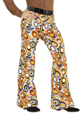 Obrázok produktu pre W WIDMANN MILANO Party Fashion - pánske nohavice 70. rokov, disco štýl, zvonové nohavice, maškarné kostýmy