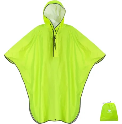 Productafbeelding van Regenjas regenponcho - Waterdicht - Lichtgewicht - Opvouwbaar - Voor volwassenen