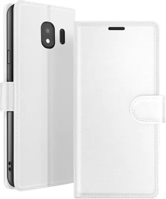 Obrázek produktu pro Zanaé, Galaxy J4 peněženkové pouzdro se stojánkem a magnetickou klopou, bílé