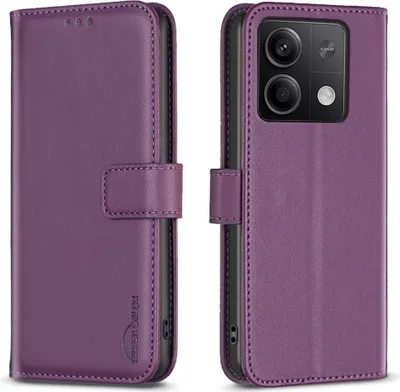 Produktbild von Xiaomi Redmi Note 13 4G Hülle - BINFEN Klapphülle - Violett