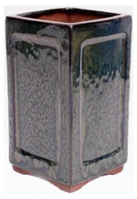 Produktbild von Bonsai Kaskadenschale quadratisch 10 x 10 x 17,5 cm grün