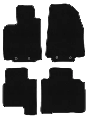Image de Tapis de sol en moquette pour Mazda CX-9 I 2006-2015 (SUV) – jeu 4 pièces, noirs, sur mesure – Wielganizator BASIC