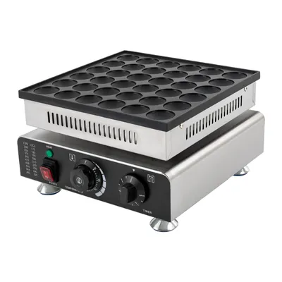 Produktbild von 36-Loch elektrische Waffelmaschine mit Antihaftbeschichtung 2 separaten Knöpfen Pfannkuchenmaschine 50-300℃