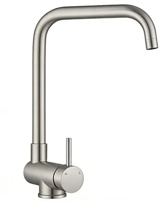 Produktbild von AICA Edelstahl Küchenarmatur Vorfenster Klappbar Wasserhahn Küche 360 Grad Drehbare Mischbatterie Gebürstet