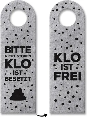 Produktbild von 3x Bitte nicht stören, Klo ist besetzt - Türhänger Türhänger Türanhänger