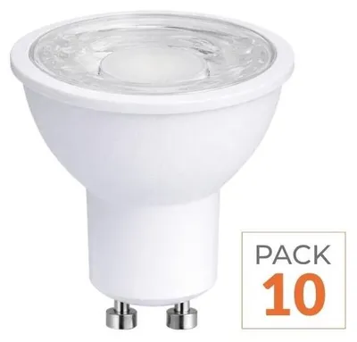 Produktbild von 10er-Pack – GU10-LED-Glühbirne 4,5 W – Kaltweiß 6000 K – 8000 K