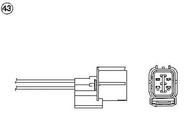 Produktbild von NTK von NGK 0062 Lambdasonde für HONDA CR-V II (RD) Beheizt