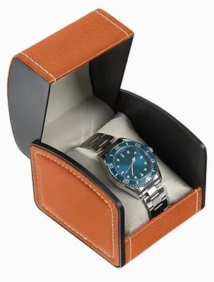 Produktbild von Uhrenkoffer aus PolyurethanMaterial, leer – Schmuckaufbewahrungsbox – Organizer mit Kissen – Tragbarer Uhrenkoffer – Armbandhalter – Hochwertige Verarbeitung – Schmuckkästchen