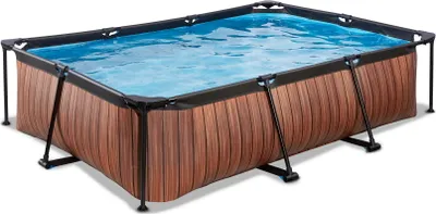 Produktbild von EXIT Wood Pool 300x200x65cm mit Filterpumpe - braun